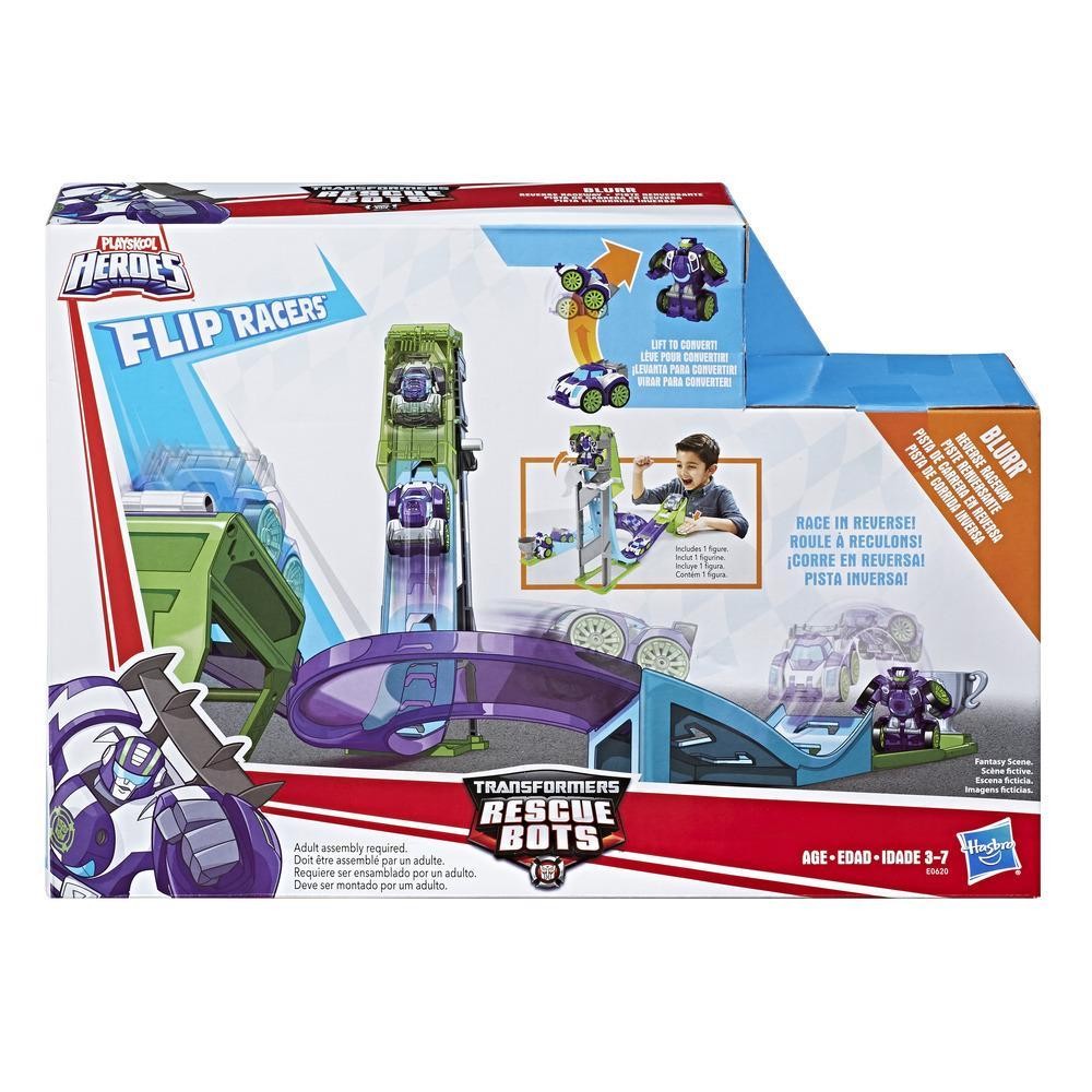 rescue bots flip racers track